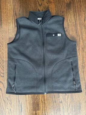 The Northface Men’s Charcoal Gray Sweater Vest Dad Core Cozy Autumn XL